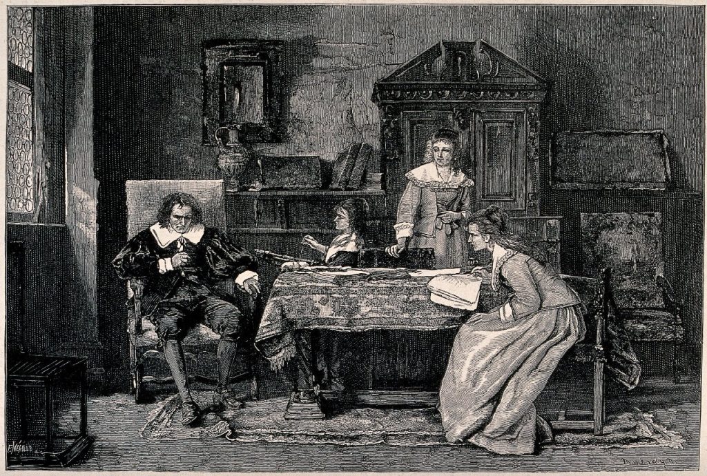 John Milton Dictates to his daughters - The influence of Paradise Lost on Frankenstein 1818