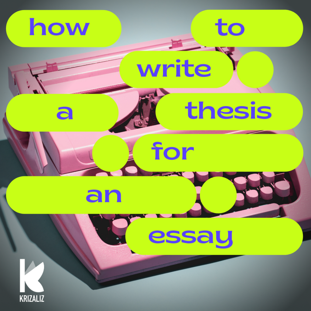 how to prove a thesis in an essay