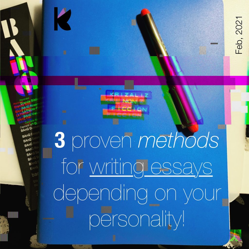 3 proven methods for writing essays by Editions Krizaliz